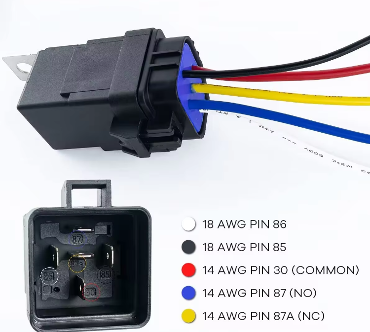 2x 5-Pin Waterproof Relays - Polarity Switch Connector