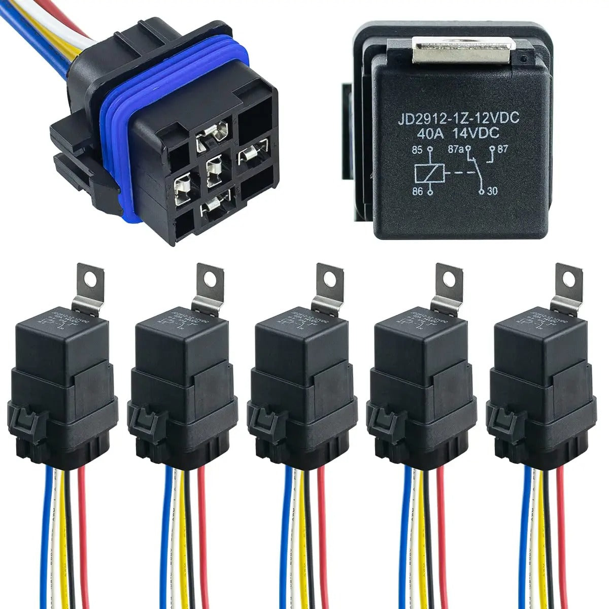 2x 5-Pin Waterproof Relays - Polarity Switch Connector